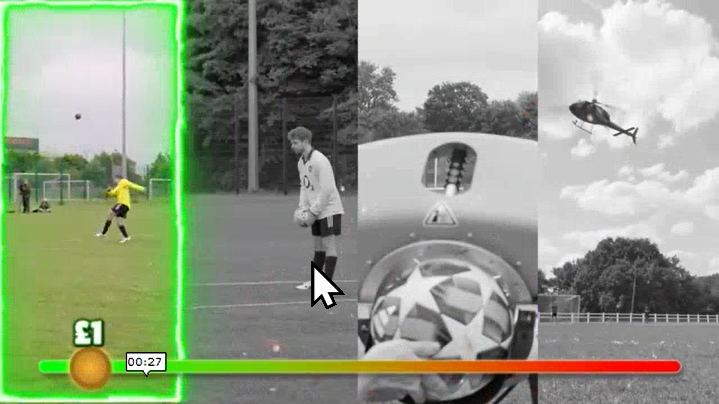 Money Comparing Split screen